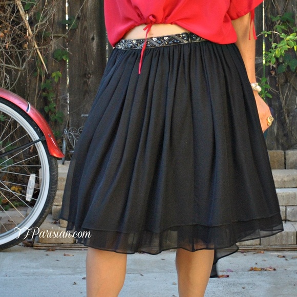 $695 Haute Hippie Asymmetrical Skirt 100% SILK-Made in the US - Picture 12 of 16